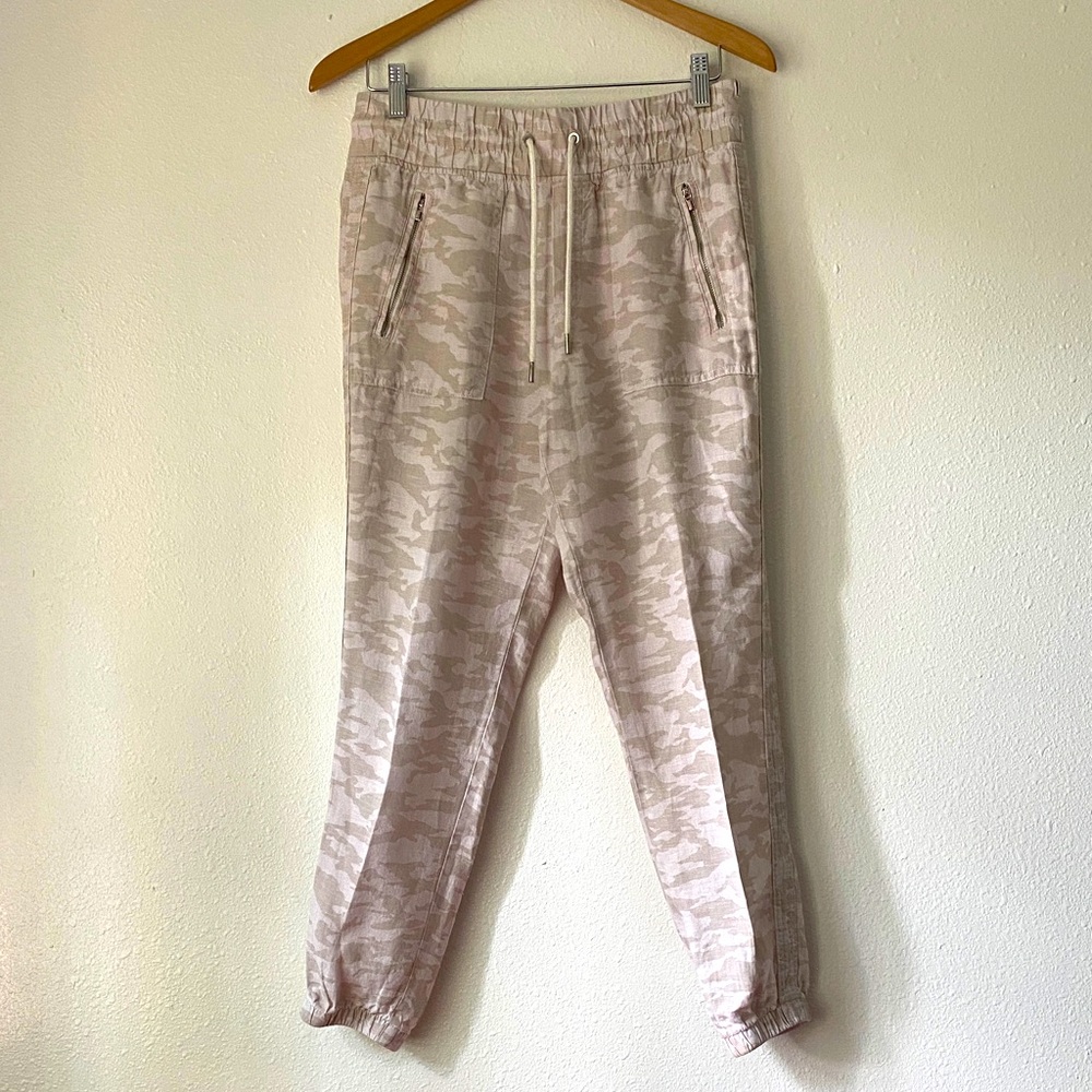 Athleta Women’s Cabo Tide Linen Camo Joggers Size 6